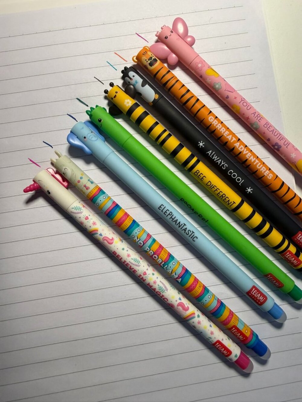 Cute Stationery & Highlighter Set